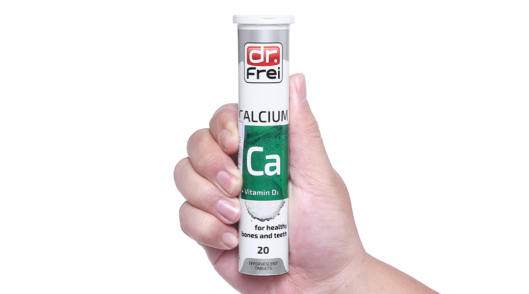 Viên sủi Dr. Frei Calcium + Vitamin D3 hỗ trợ chắc khỏe xương