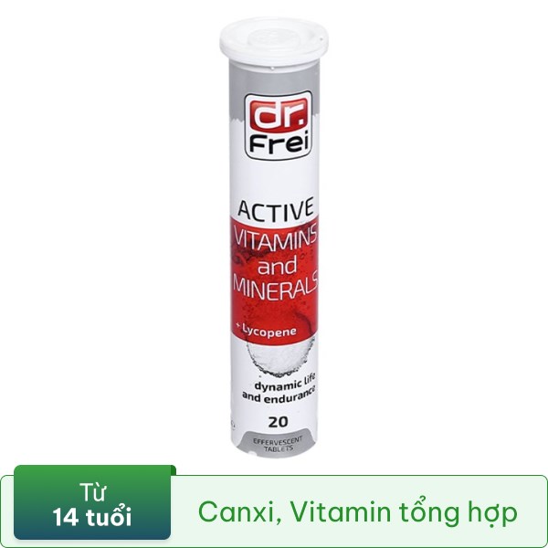Dr.Frei Active Vitamins And Minerals tuýp 20 viên