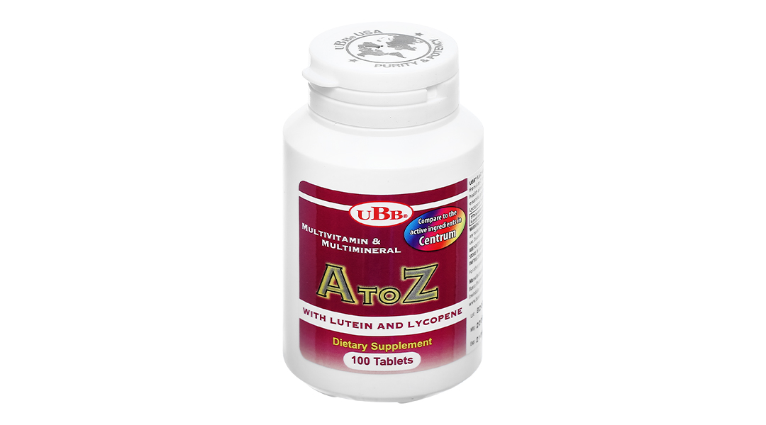 UBB A To Z 2500IU bổ sung vitamin và khoáng chất