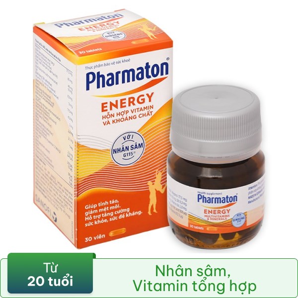 Pharmaton Energy bổ sung năng lượng