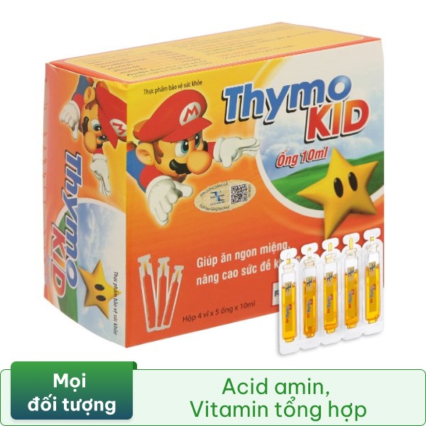 Siro ThymoKid giúp ăn ngon miệng, tăng đề kháng