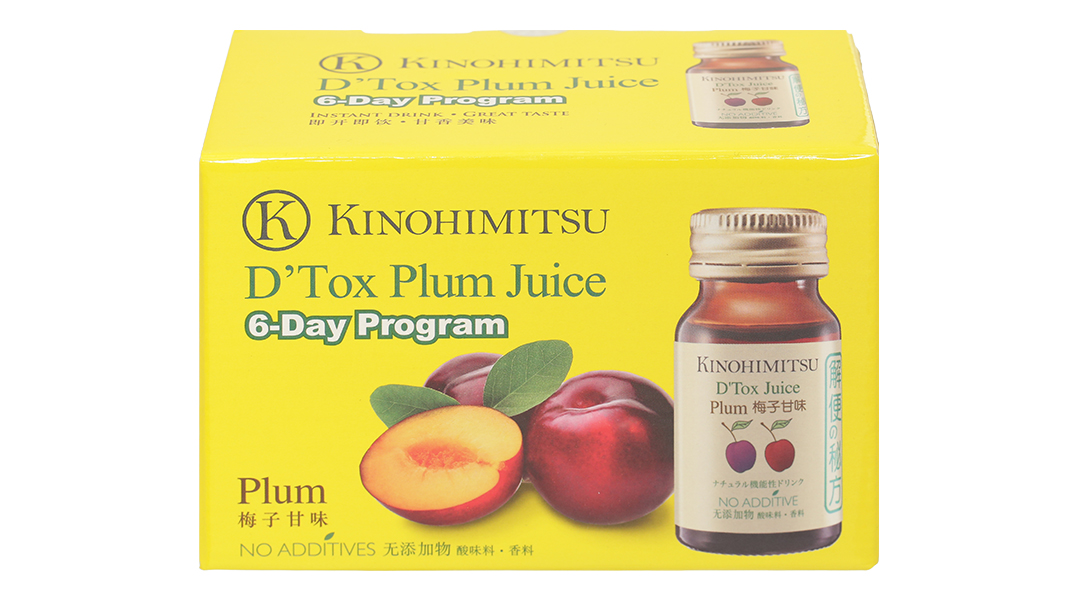 Nước uống Kinohimitsu D’Tox Plum Juice hỗ trợ tăng cường đề kháng