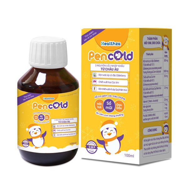 Siro Herbland Healthza Pencold giảm các triệu chứng do cảm cúm 100 ml (từ 2 tuổi) - AVAKids.com