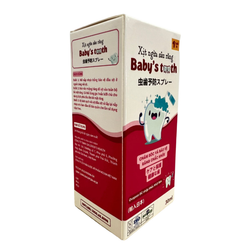 Baby's Tooth ngừa sâu răng 30 ml hương tự nhiên, 30 ml dạng xịt (từ 1 tuổi) 4