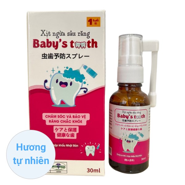 Lọ xịt Baby's Tooth ngừa sâu răng 30 ml an toàn, chính hãng - AVAKids.com