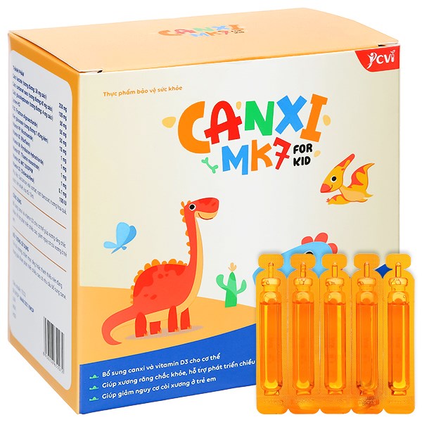 Siro Canxi MK7 giúp xương răng chắc khỏe, phát triển chiều cao cho bé