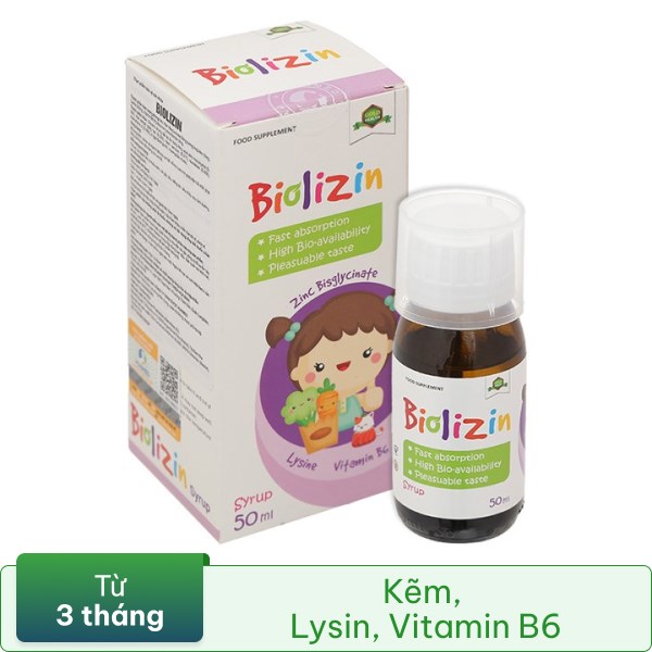 Thực phẩm bảo vệ sức khỏe Biolizin hộp 50ml