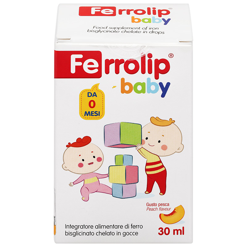 Siro Ferrolip Baby bổ sung sắt, hỗ trợ tạo hồng cầu 30 ml (từ 0 tháng)