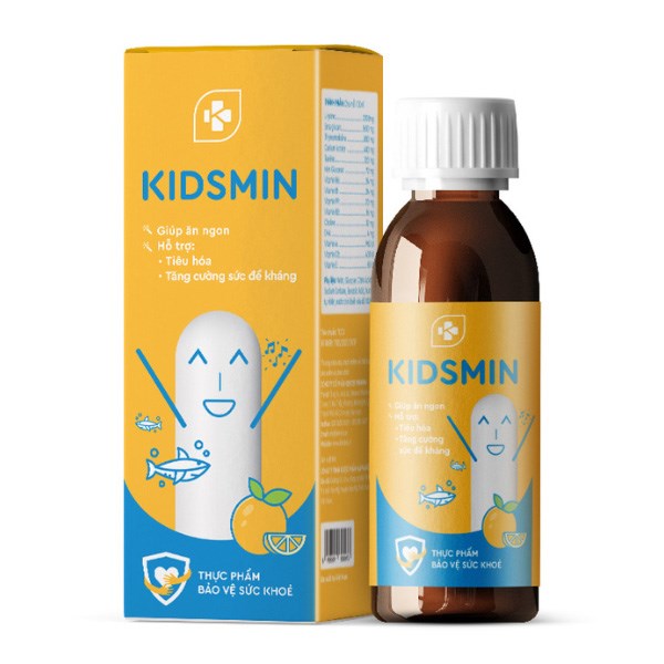 Siro Kentek Kidsmin Giúp Ăn Ngon, Hỗ Trợ Tiêu Hóa Hương Dâu, Cam, 100 Ml Dạng Uống (Từ 6 Tháng)