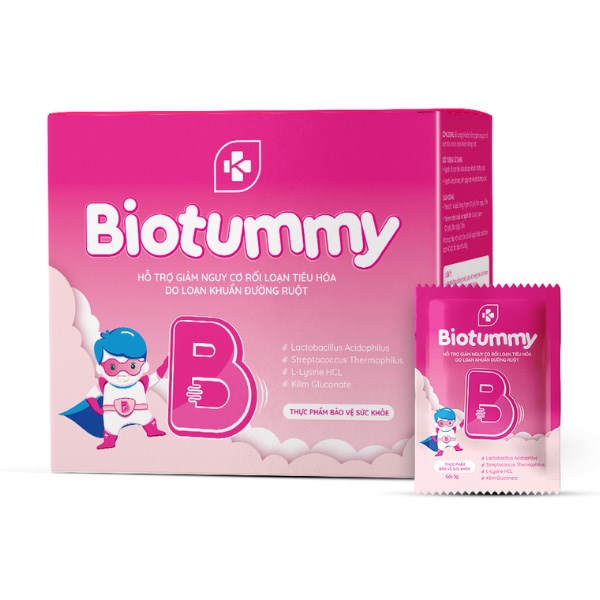 Thực phẩm bảo vệ sức khỏe men vi sinh Biotummy hộp 90g (30 gói x 3g) - AVAKids.com