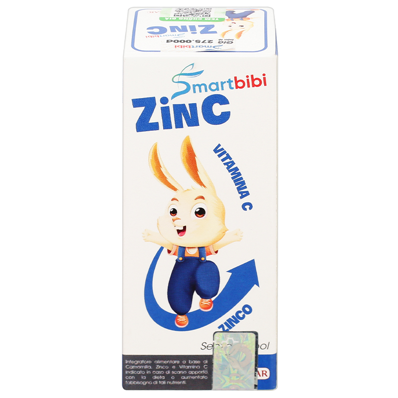 Siro Smartbibi ZinC bổ sung kẽm, vitamin C giúp tăng sức đề kháng 30 ml (từ 0 tháng)