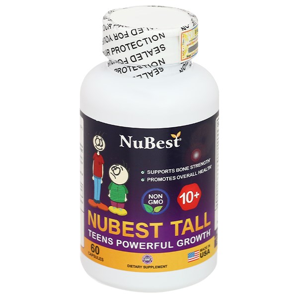 NuBest Tall hỗ trợ phát triển chiều cao hộp 60 viên -07/2023 | nhathuocankhang.com