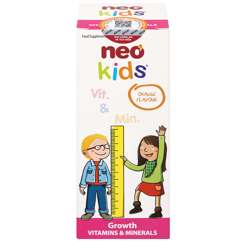 Siro Neo Kids Growth tăng cường sức khỏe 150 ml (từ 6 tháng)