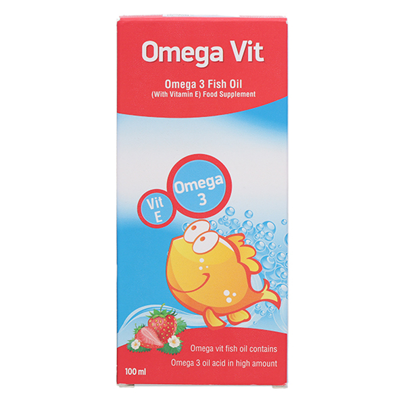 Siro dầu cá Omega Vit tốt cho não bộ và mắt 100 ml (từ 0 tháng)
