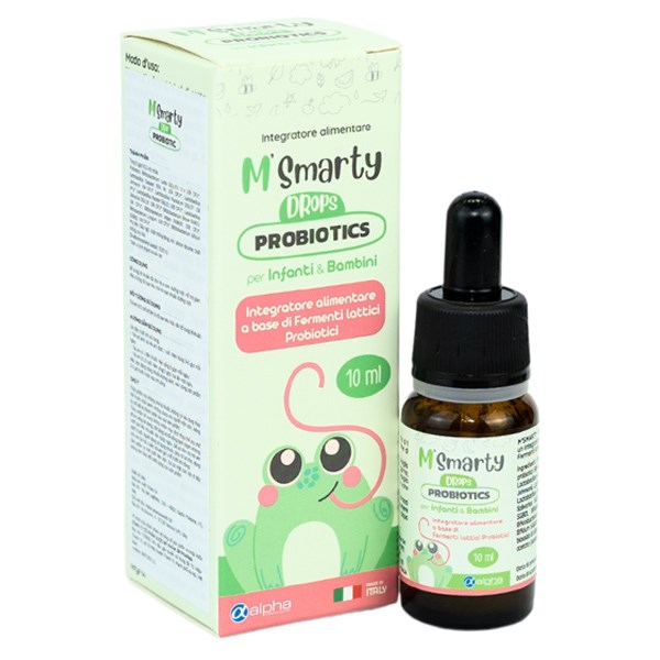 Men vi sinh M'Smarty Probiotics Drops hỗ trợ giảm triệu chứng rối loạn tiêu hóa 10 ml chính hãng - AVAKids.com