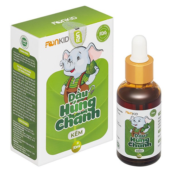 Dầu Húng Chanh Kẽm Fankid Tăng Sức Đề Kháng, 30 Ml Dạng Nhỏ Giọt (Từ 0 Tháng)