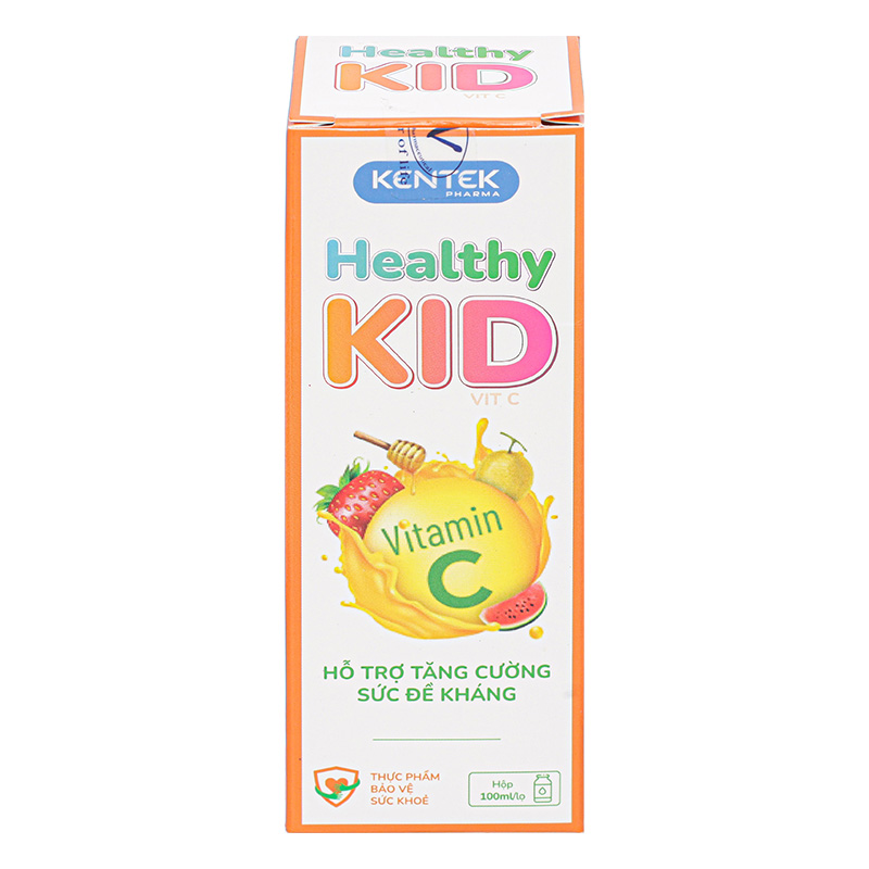 Siro Kentek Healthy Kid Vitamin C hỗ trợ tăng cường sức đề kháng 100 ml (từ 1 tuổi)