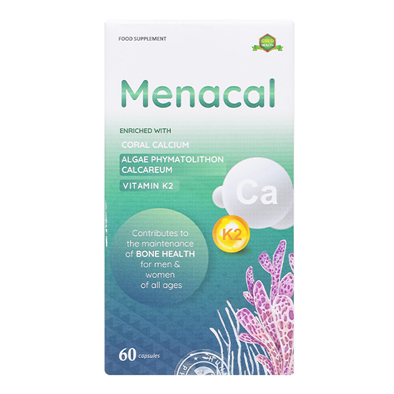 Viên uống Menacal hỗ trợ xương, răng chắc khỏe 60 viên (từ 6 tuổi)