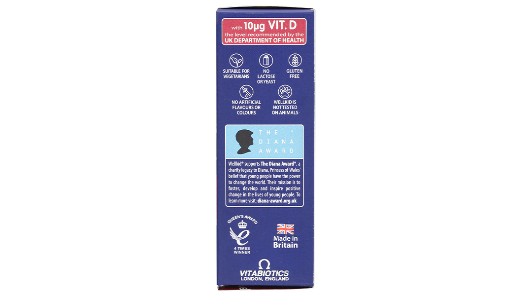 Vitabiotics Wellkid Multi-Vitamin Smart Chewable hỗ trợ tăng cường sức khỏe hộp 30 viên - 16