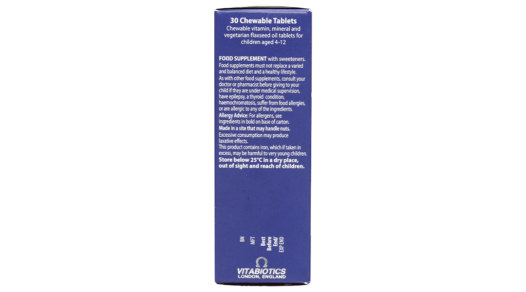 Vitabiotics Wellkid Multi-Vitamin Smart Chewable hỗ trợ tăng cường sức khỏe hộp 30 viên - 17