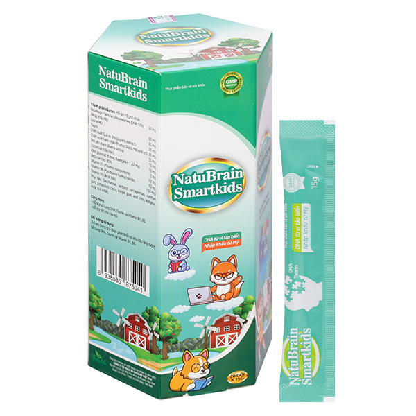 Thạch Natulife NatuBrain SmartKids tốt cho não bộ 20 gói (từ 3 tuổi) - AVAKids.com