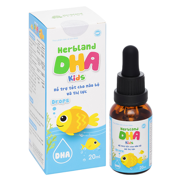 Siro Herbland DHA Kids tốt cho não và mắt 20 ml (từ 6 tháng) - AVAKids.com