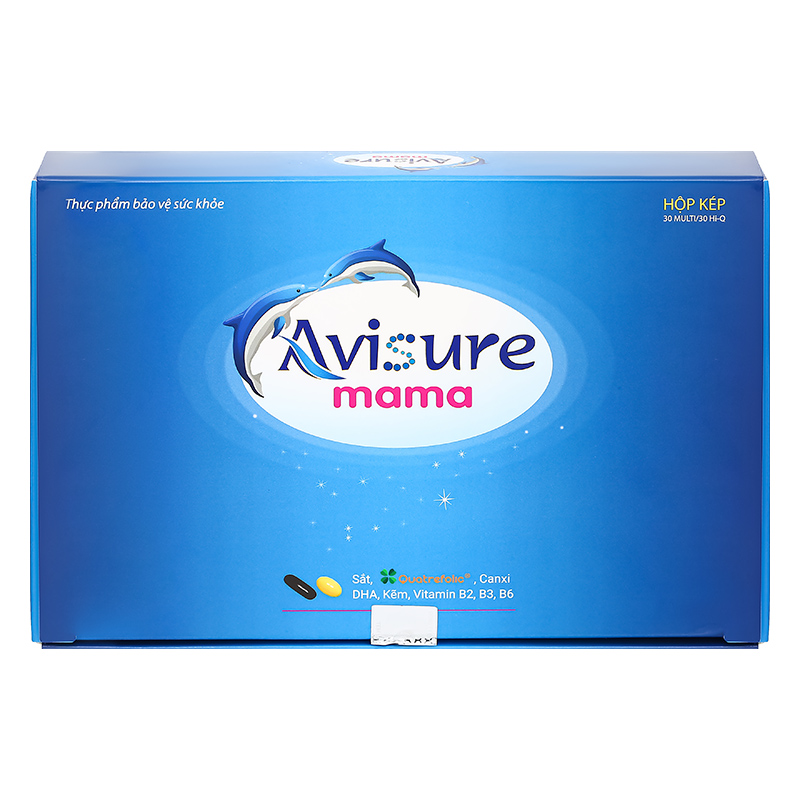 Bộ 2 hộp viên uống Avisure mama bổ sung vitamin và khoáng chất