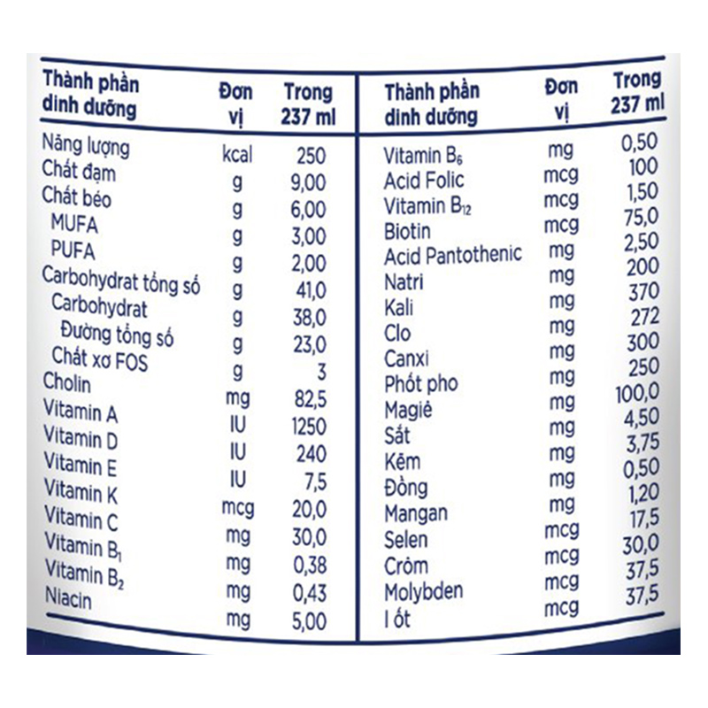 Lốc 6 chai sữa bột người lớn pha sẵn Ensure Original hương vani 237 ml 15
