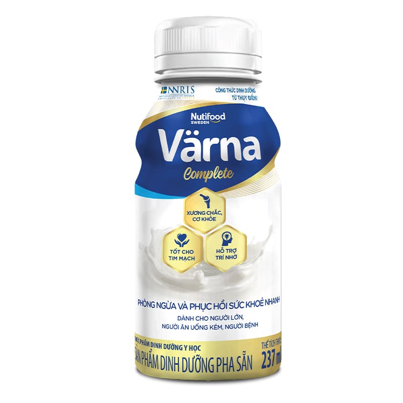 Lốc 6 chai sữa bột người lớn pha sẵn Nutifood Varna Complete hương nhạt thanh 237 ml 3