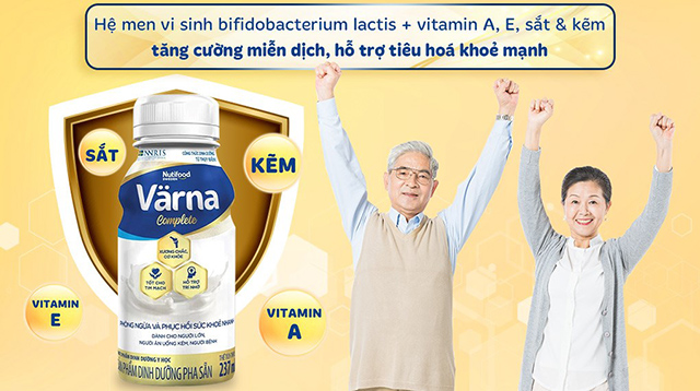 Men vi sinh - Lốc 6 chai sữa bột pha sẵn Nutifood Varna Complete hương nhạt thanh 237 ml