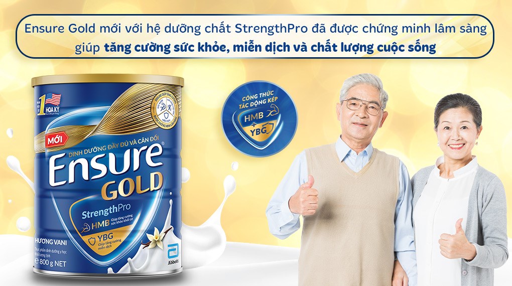 Sữa bột người lớn Ensure Gold StrengthPro