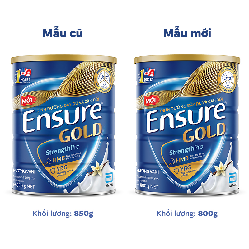Sữa bột người lớn Ensure Gold StrengthPro hương vani 800g 2