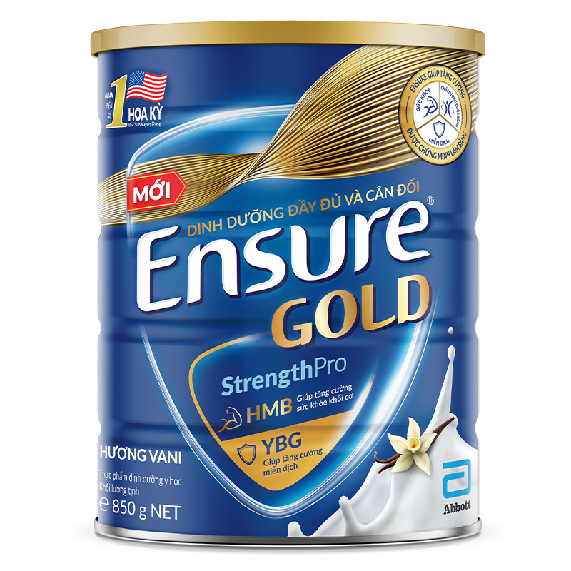 Combo 3 hộp sữa bột người lớn Ensure Gold StrengthPro