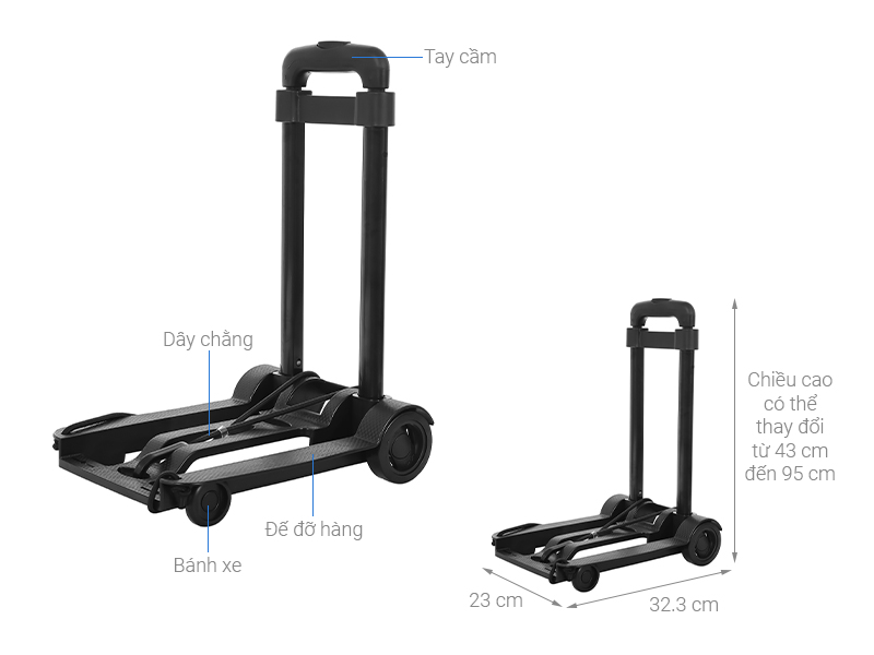 Xe đẩy đa năng Advindeq HT-MINI01