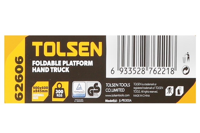 Xe đẩy hàng Tolsen 62606 Màu Đen - Vàng