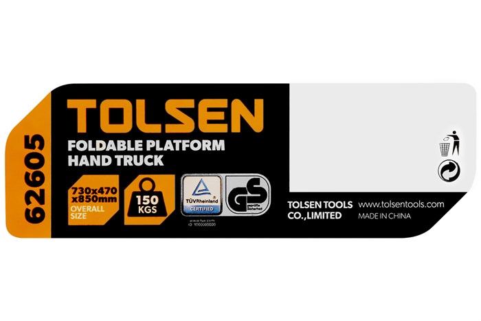 Xe đẩy hàng Tolsen 62605 Màu Đen - Vàng