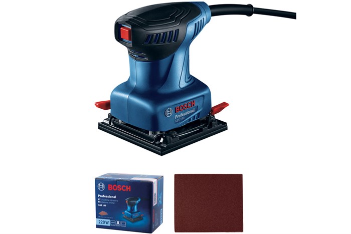 Máy chà nhám vuông Bosch GSS 140 220W Màu Xanh Dương