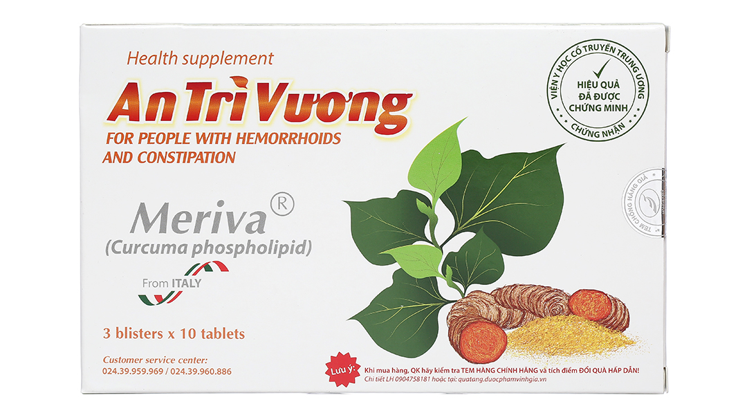 An Trĩ Vương hỗ trợ điều trị trĩ