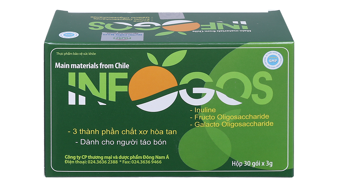 Bột chất xơ hoà tan Infogos hỗ trợ giảm táo bón