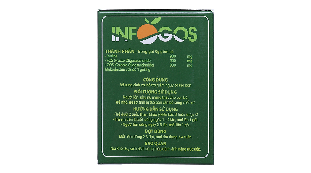 Bột chất xơ hoà tan Infogos hỗ trợ giảm táo bón
