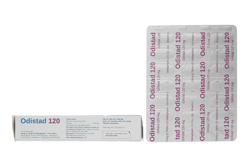 Thuốc giảm mỡ Odistad 120 có công dụng gì?