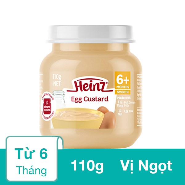 Bột ăn dặm Heinz sữa, trứng hũ 110g (từ 6 tháng) - AVAKids.com