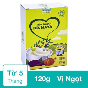 Bột ăn dặm Dr.Maya chùm ngây, khoai lang, bí đỏ
