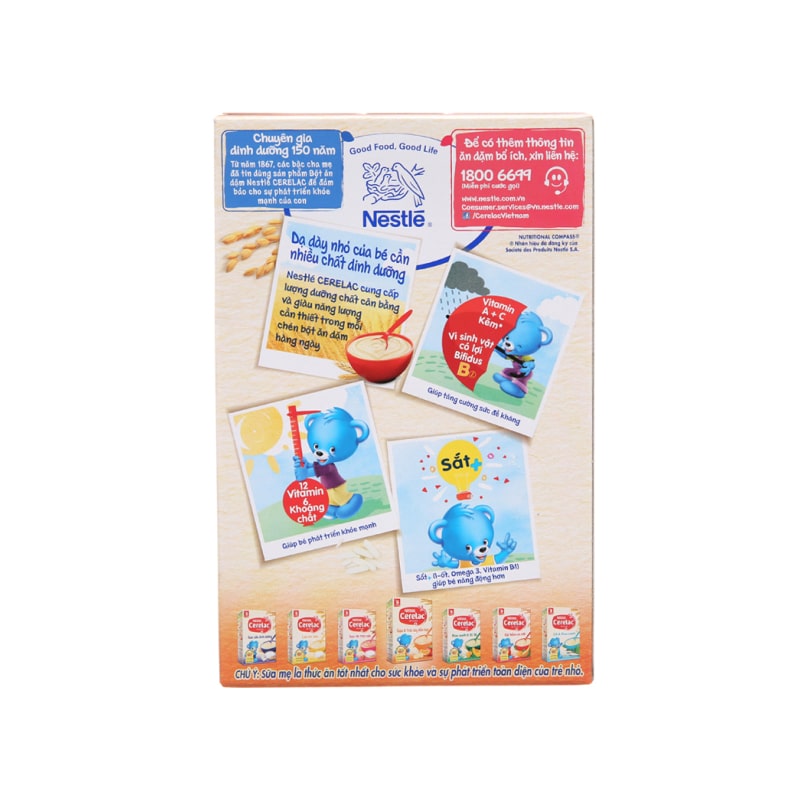 Bột ăn dặm Nestlé Cerelac lúa mì sữa hộp 200g (từ 6 tháng) 4