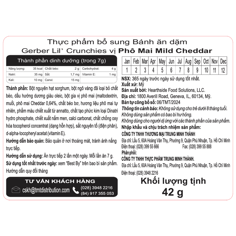 Bánh ăn dặm Gerber Lil' Crunchies vị rau củ lon 42g (từ 8 tháng) - Giao bao bì ngẫu nhiên 17