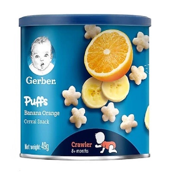 Bánh ăn dặm Gerber Puffs vị dâu, táo lon 49g (từ 8 tháng) 5