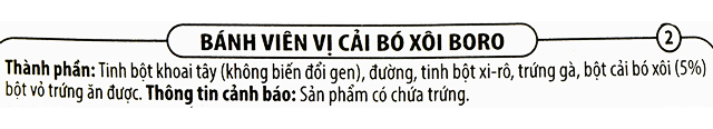 Thành phần dinh dưỡng