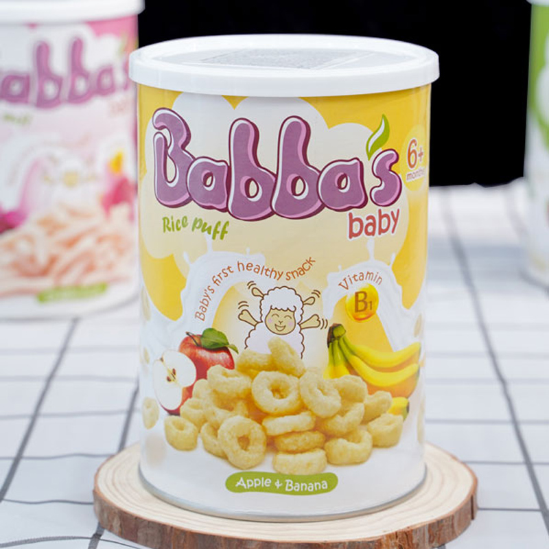 Bánh gạo Babba's Baby vị táo, chuối