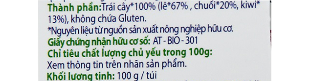 Thành phần dinh dưỡng