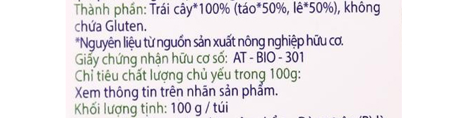 Thành phần dinh dưỡng